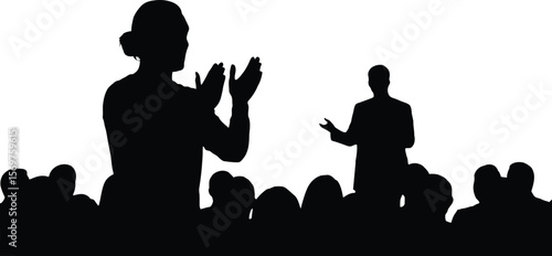 Over-Clapping Silhouette - Excessive Boss Praise