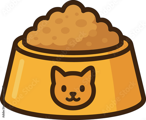 猫の餌のイラスト