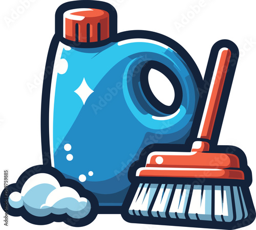 掃除用具のイラスト