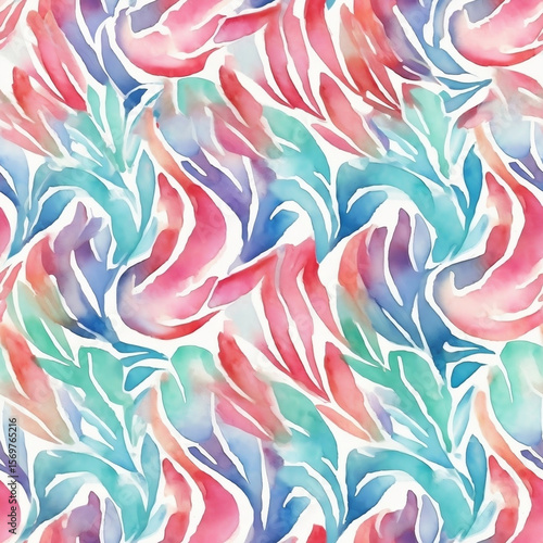 colorful flowers, bright watercolor, floral burst, abstract symmetry, hand-painted style, AI generated, garden blooms, kaleidoscope pattern, digital print