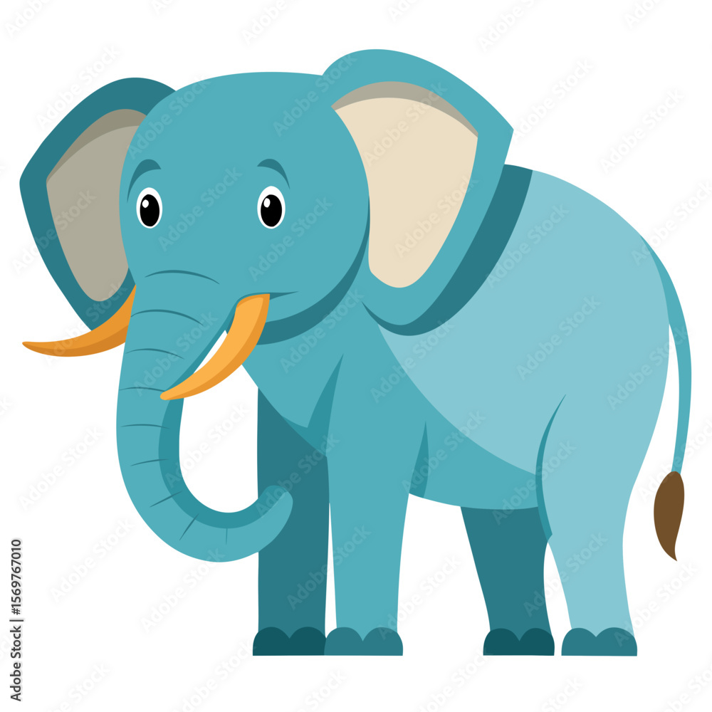 Minimalist Elephant Icon - Wild Elephant Vector Art Minimalist Elephant Icon - Wild Elephant Vector Art