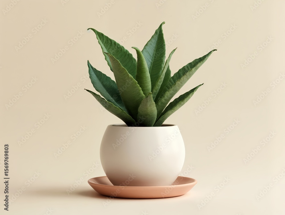Blank ceramic plant pot mockup with saucer Blank ceramic plant pot mockup with saucer