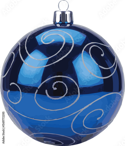 Festive collection of decorative christmas ornaments and baubles in vibrant colors perfect for holiday season design projects