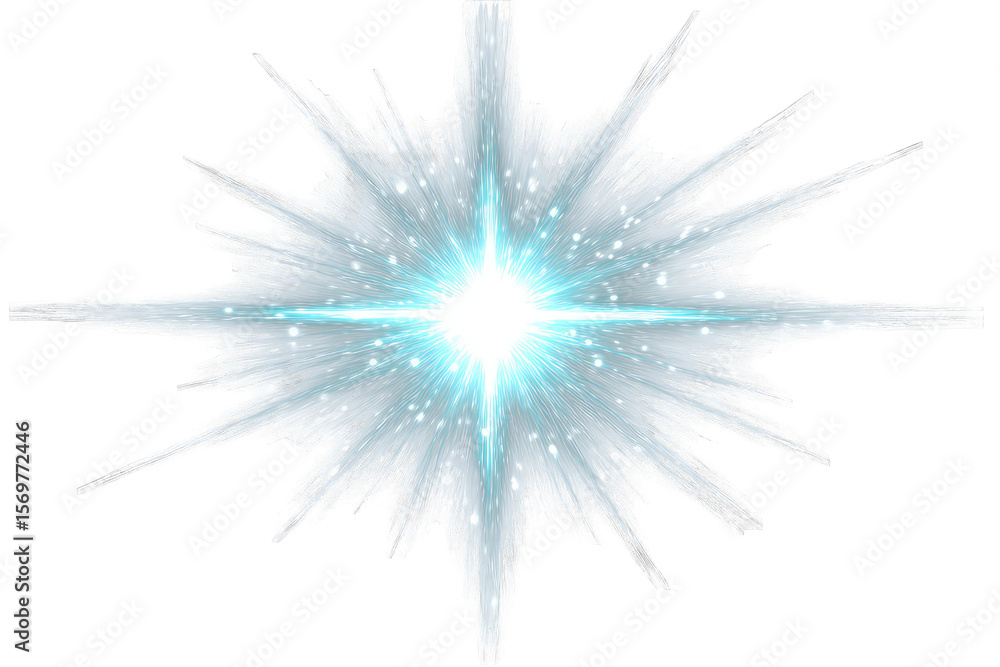 Naklejka premium Radiant starburst explosion