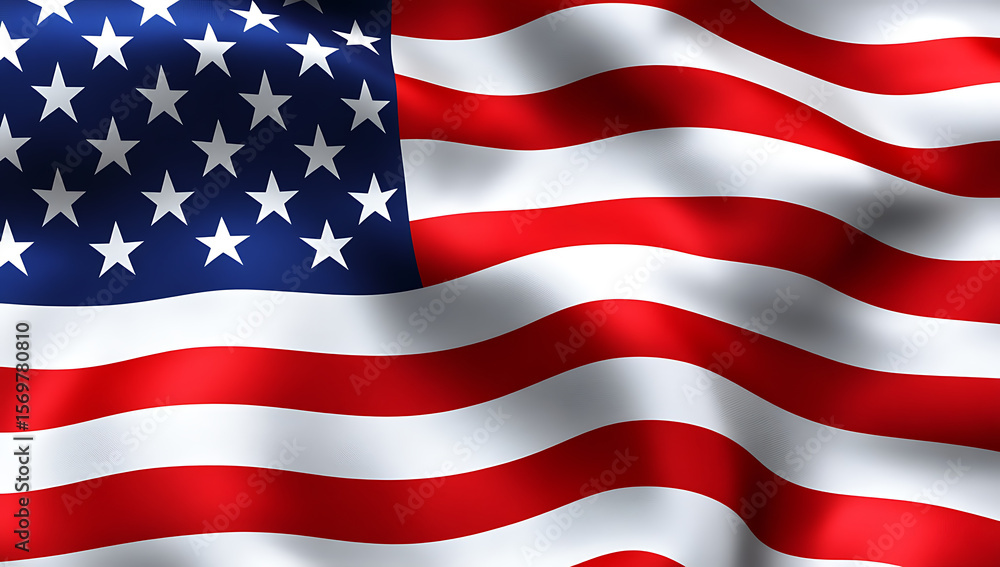 Naklejka premium American flag background, close up of the american flag, high resolution, high quality