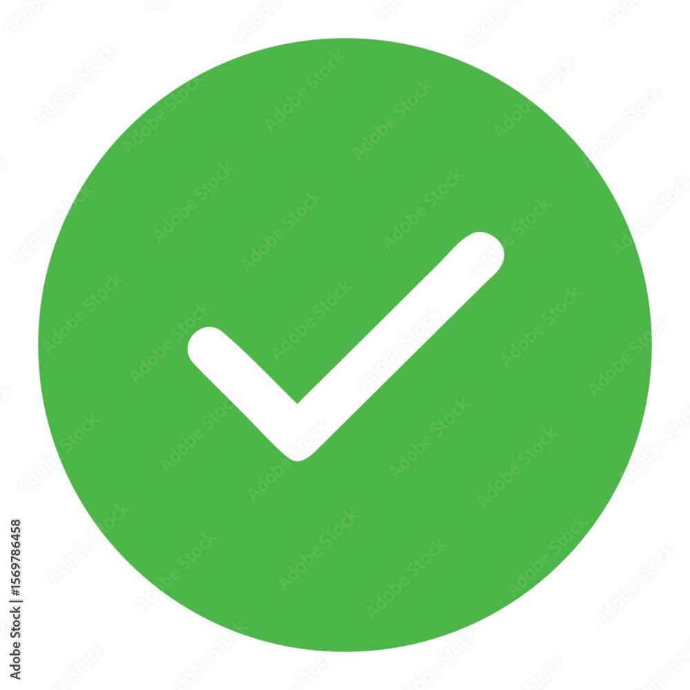 Green check mark symbol for approval and validation confirmation icon design element graphic resource Green check mark symbol for approval and validation confirmation icon design element graphic resource