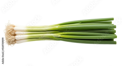 Foto Isolated Fresh Spring Onions