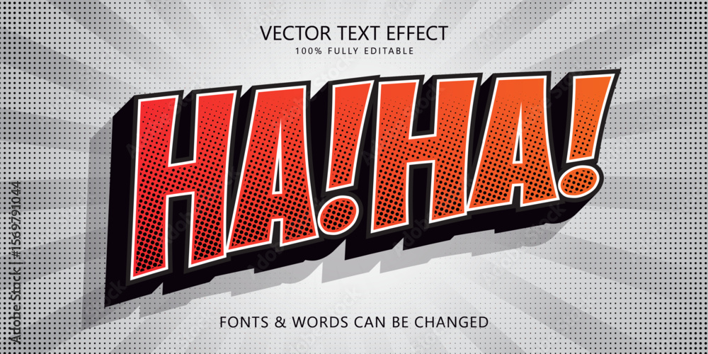 Obraz premium Comic pop art editable text effect