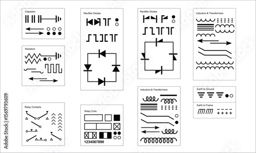 elektronics symbols.cdr