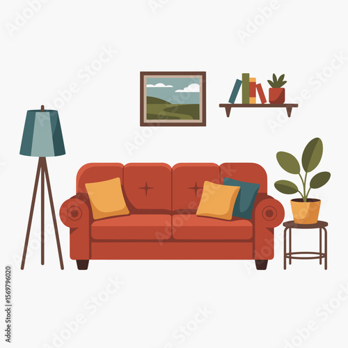 Minimalist Cozy Lounge with Neutral Tones