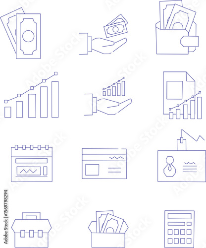 business icons set
