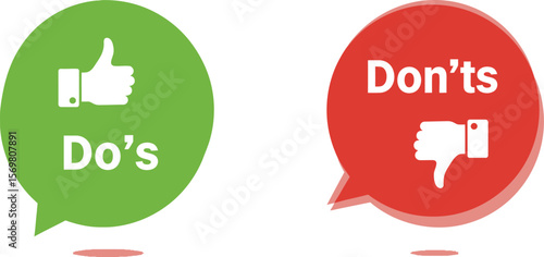 Dos and donts guide infographic best practices rules and tips for success and avoiding mistakes