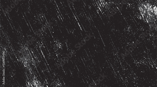 Dark scratched grunge texture. Distressed abstract background with diagonal brush lines. Rough grungy overlay for design and visual effects.
