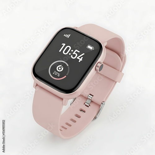 Elegant Pink Smartwatch Fitness Tracker & Timepiece