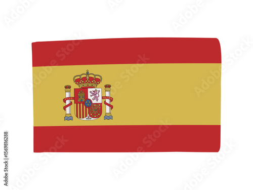 スペインの国旗のイラスト素材