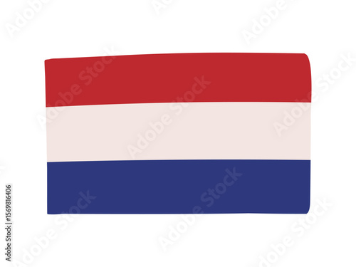 オランダの国旗のイラスト素材