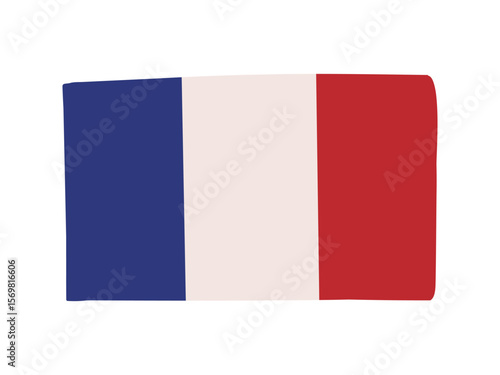 フランスの国旗のイラスト素材