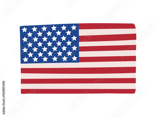 アメリカの国旗イラスト素材