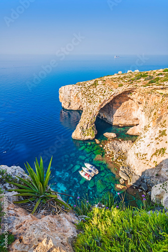 Serene and picturesque Blue GrottoBlue Grotto, Malta,Europe