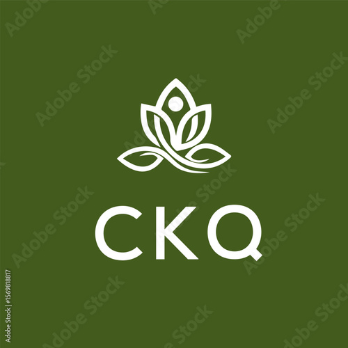CKQ Letter Initial Logo Design Template Vector Illustration