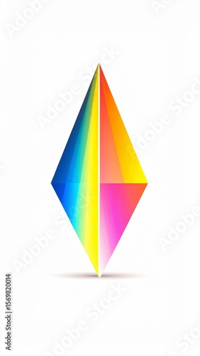 Free Download Colorful Faceted Gemstone Abstract Design - GFXLoad