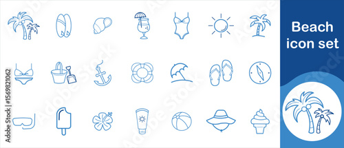 Beach icon set,long, paddle, wave, pictogram, sup, outline, fitness, flat, surfboard repair, man, extreme, surf, surfer,  surfer lifestyle, black and more