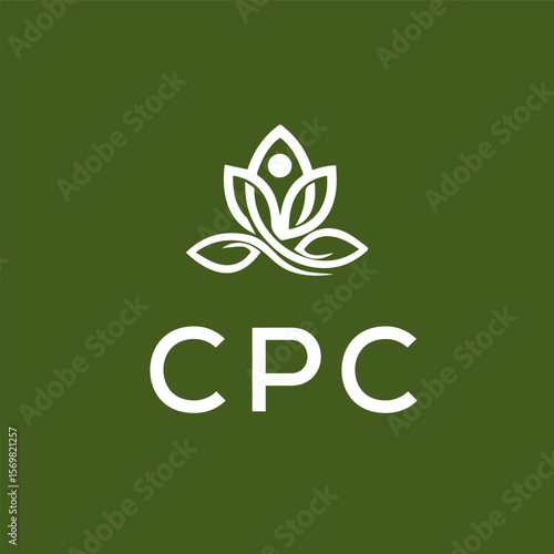 CPC logo design on white  background.