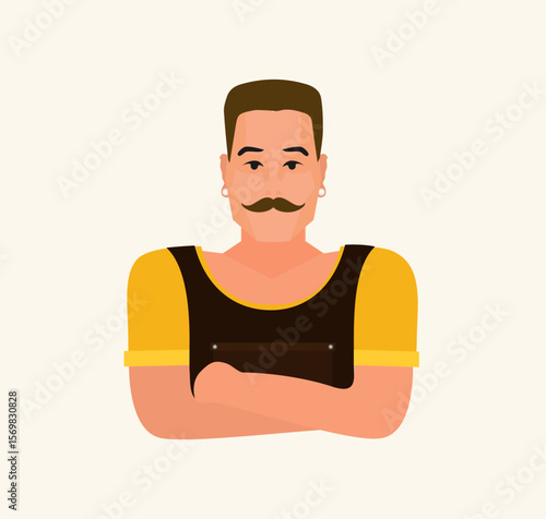 Vector brutal man