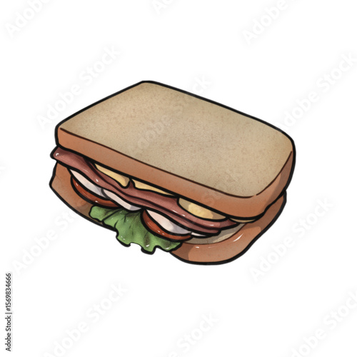 Cartoon Sandwich