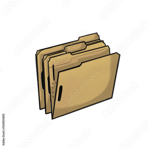 Cartoon File Folder Icon