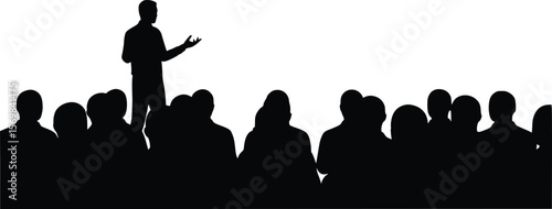 Philosopher Silhouette - Bored Audience