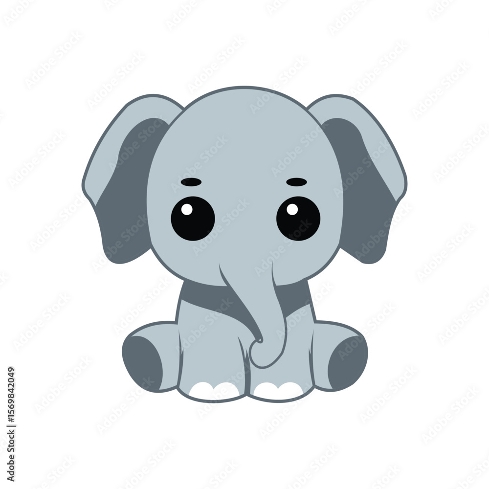 Fototapeta premium Elephant Cartoon Vector