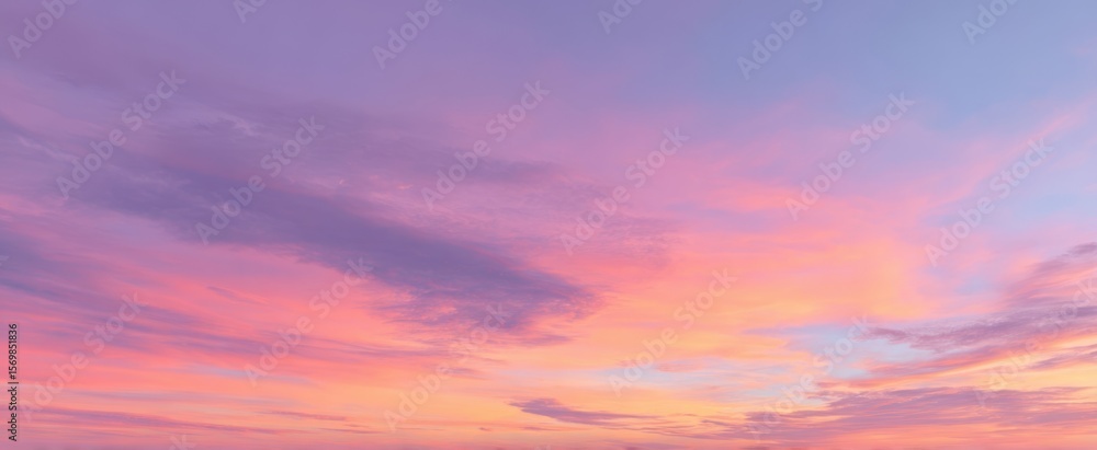 Fototapeta premium The breathtaking sunset painting the sky in vibrant shades of purple and pink.