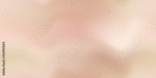 Aesthetic seamless peach bg with soft gradation and noisy texture. Gradient mesh vector illustration. Elegant pastel background in nude shade. Summer wedding background.