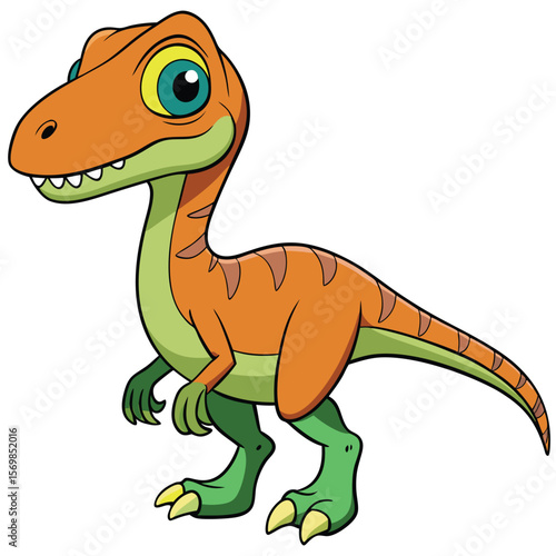 Dinosaur Velociraptor Carnivore Cartoon