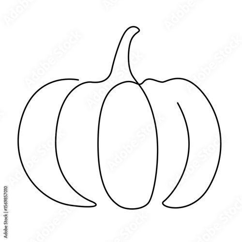 one line pumpkin