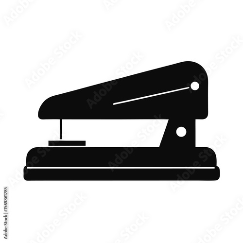 full sized desktop stapler with a flat base vector image