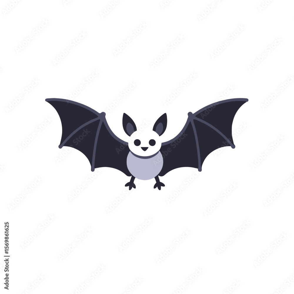 Cute Cartoon Bat for Halloween - Vector Illustration of Spooky Animal - Great for Halloween Decorations and Party Invitations - Funny Bat Clipart Image Cute Cartoon Bat for Halloween - Vector Illustration of Spooky Animal - Great for Halloween Decorations and Party Invitations - Funny Bat Clipart Image