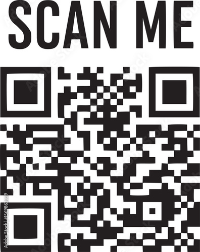"Scan Me" QR Code for Marketing and Website Links