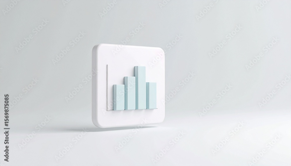 Obraz premium A bar graph jumping over a rotating spreadsheet icon
