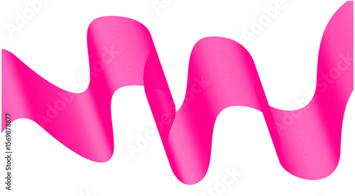 Wavy Blend Abstract Curved Pink Color Background Design Vector Illustration