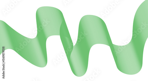 Wavy Blend Abstract Curved Green Cyan Color Background Design Vector Illustration