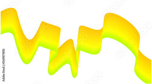 Wavy Blend Abstract Curved Yellow Background Design Vector Illustration