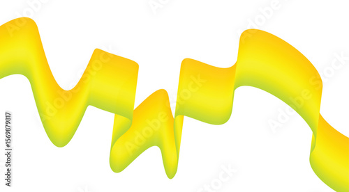 Wavy Blend Abstract Curved Yellow Background Design Vector Illustration