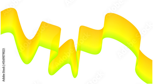 Wavy Blend Abstract Curved Yellow Background Design Vector Illustration