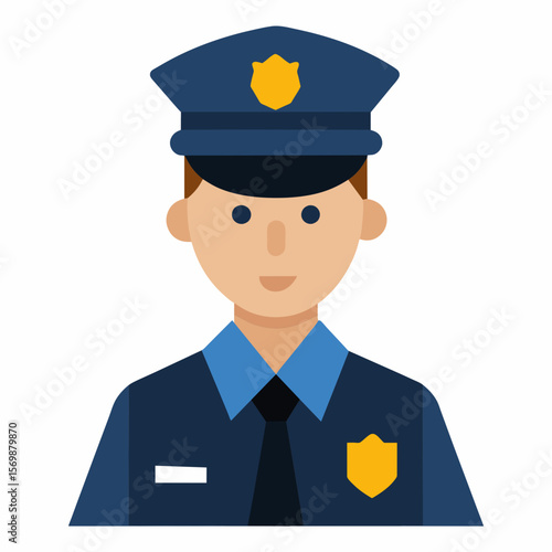 police officer, vector illustration