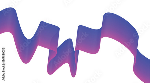 Wavy Blend Abstract Curved Purple Background Design Vector Illustration