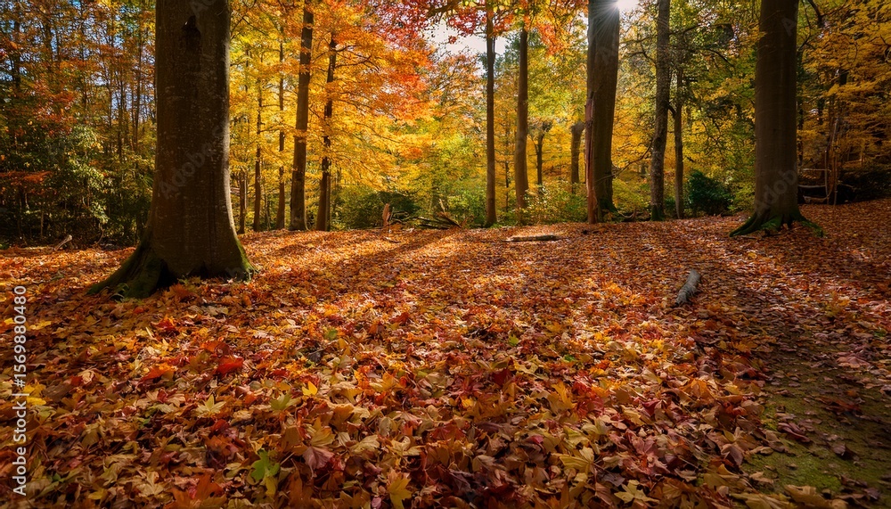 the forest floor is a captivating spectacle adorned with a rich tapestry of colorful leaves revealing the awe inspiring splendor of autumn in all its glory the forest floor is a captivating spectacle adorned with a rich tapestry of colorful leaves revealing the awe inspiring splendor of autumn in all its glory