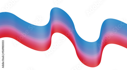 Abstract Blend Wavy Curved Multicolor Background Design Vector Illustration