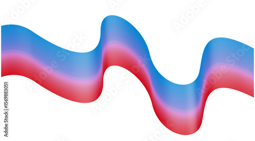 Abstract Blend Wavy Curved Multicolor Background Design Vector Illustration